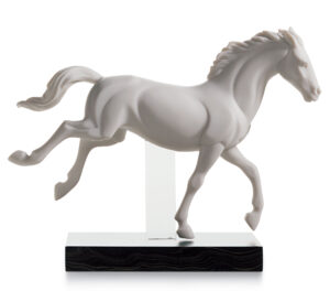 White Porcelain Horse Trophy Figurine Australia