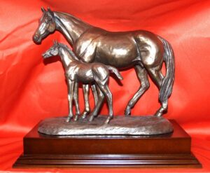 Bronze Horse Racing Figurine Trophies