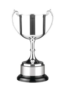 Silver plated cup trophy available in 3 sizes 35cm 29cm 23cm