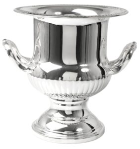 ASRUSICSWC9 Silver plated 23cm Champagne Bucket trophy will be mounted on a wooden base