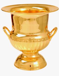 Gold plated 23cm Champagne Bucket trophy will be mounted on a wooden base