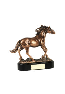 Bronze plated Horse Stallion Figurine for Award Trophies