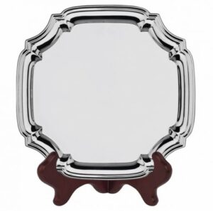 ASS7 Nickel Plated Square Chippendale Plate Available in 30cm & 25cm
